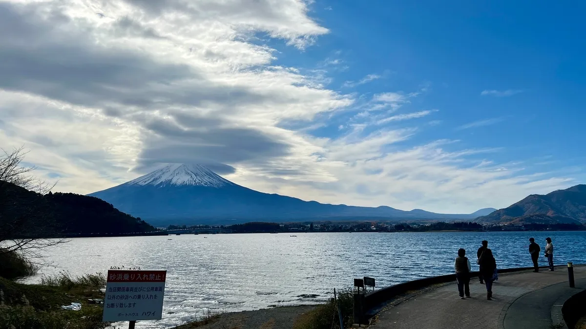 富士山と河口湖