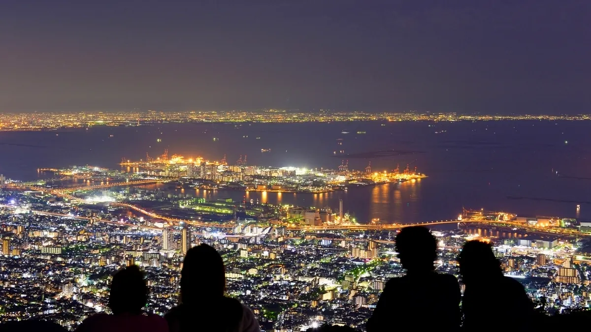 掬星台からの夜景