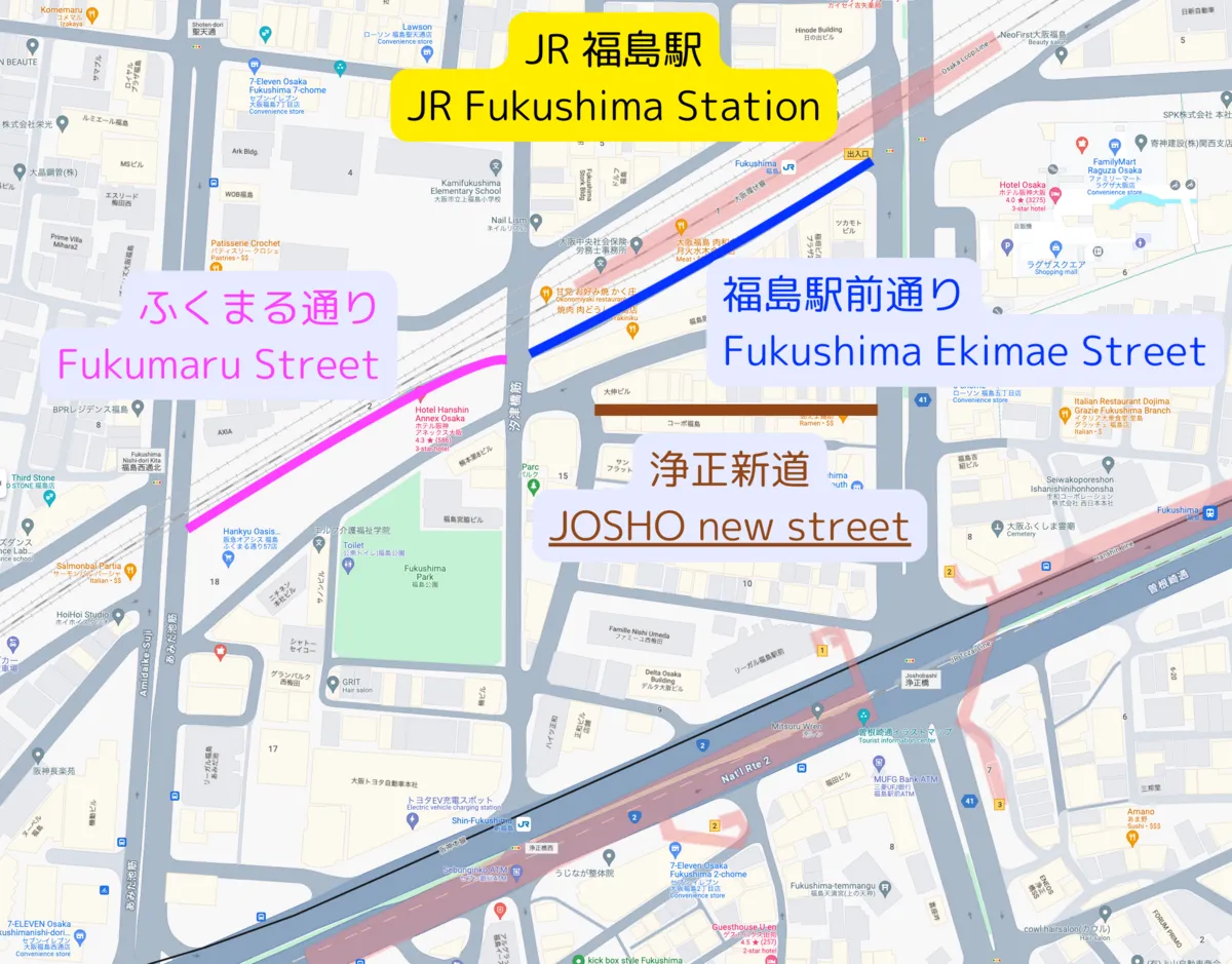  福島歓楽街マップ