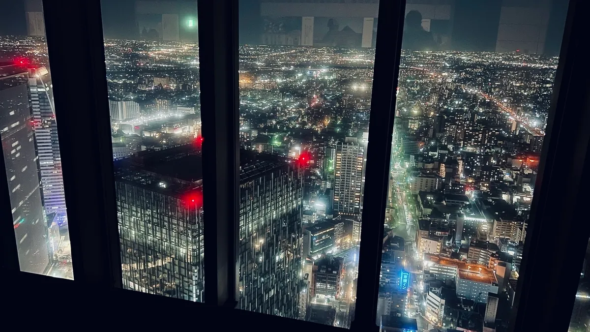 名古屋市街地の夜景