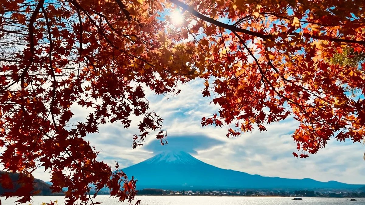 富士山と紅葉