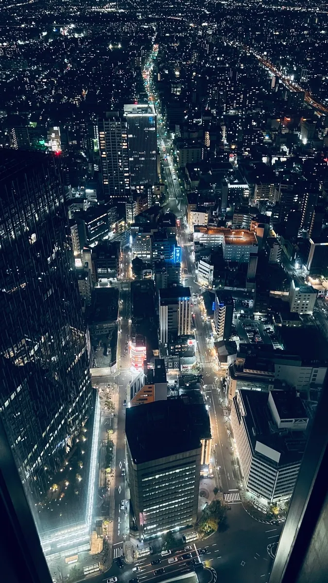 名古屋市街地の夜景