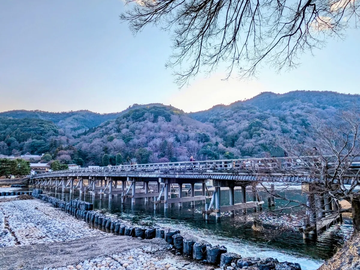 冬の渡月橋