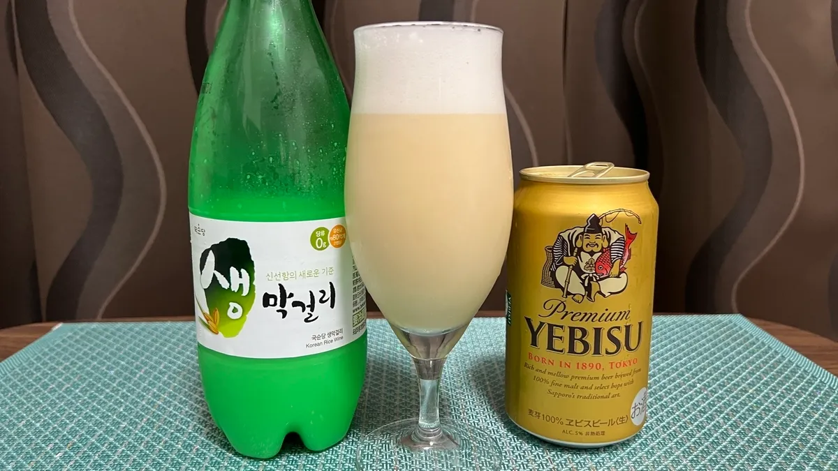 マッコリ＋サッポロ エビスビール