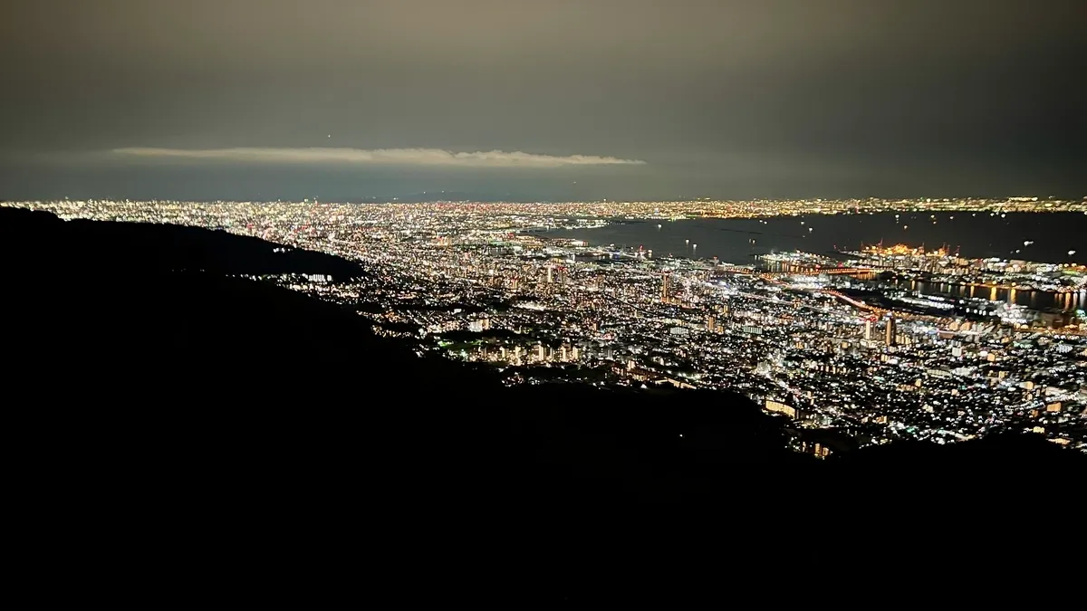 掬星台からの夜景