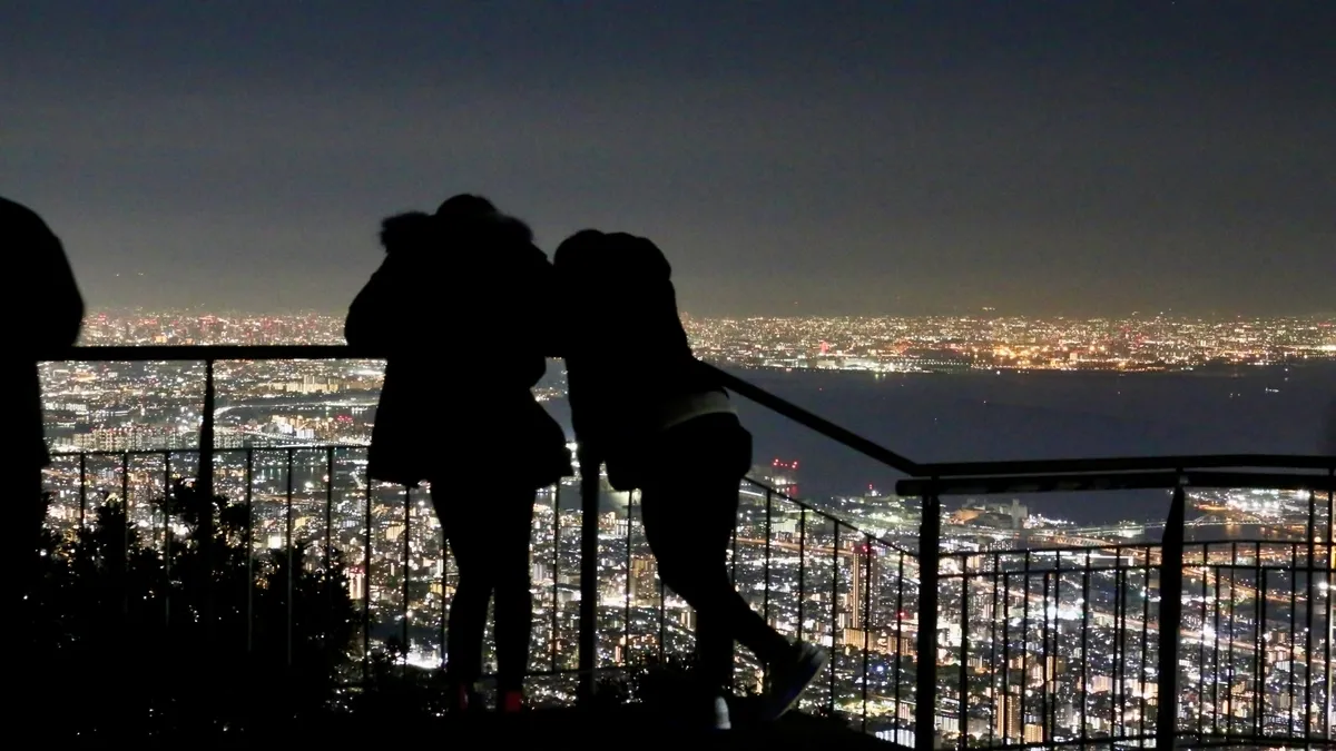 掬星台からの夜景