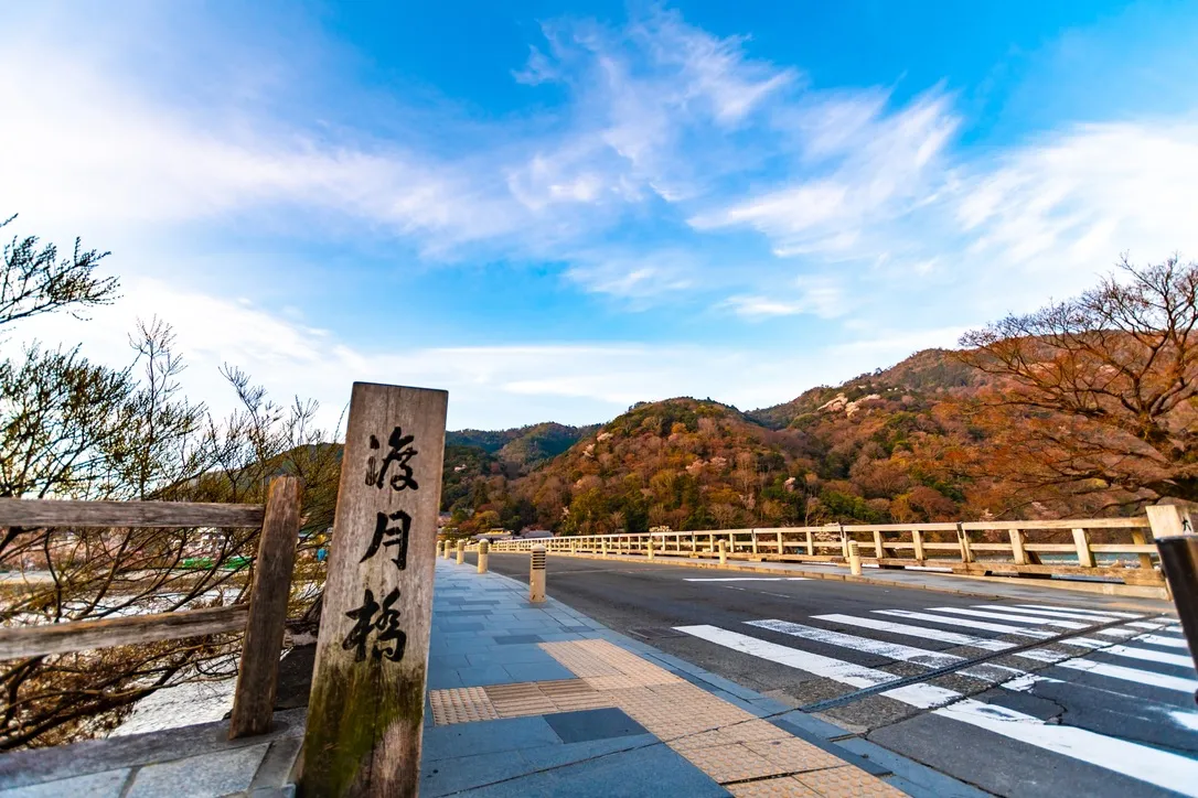 渡月橋の全景