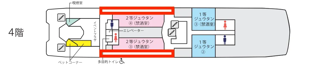 4階テーブル席位置