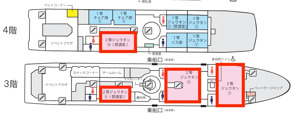 2等船室位置