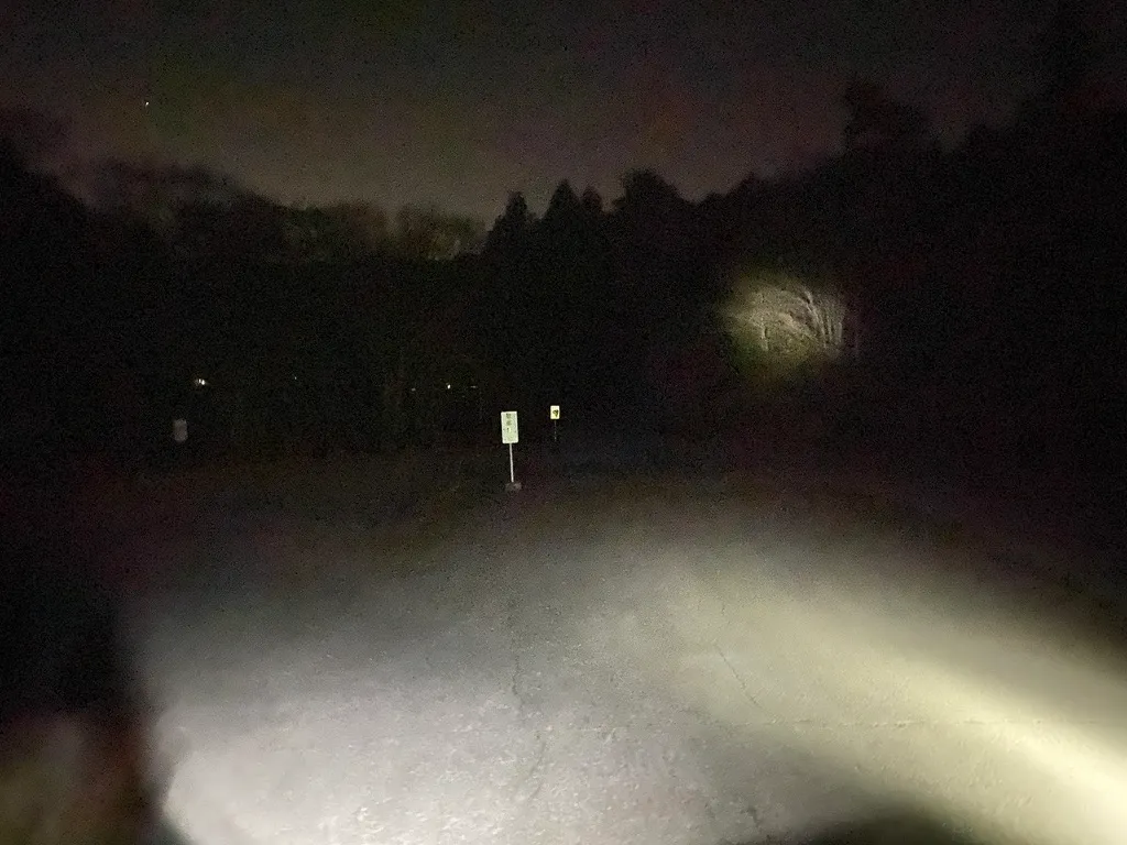街灯が無いので道中は真っ暗